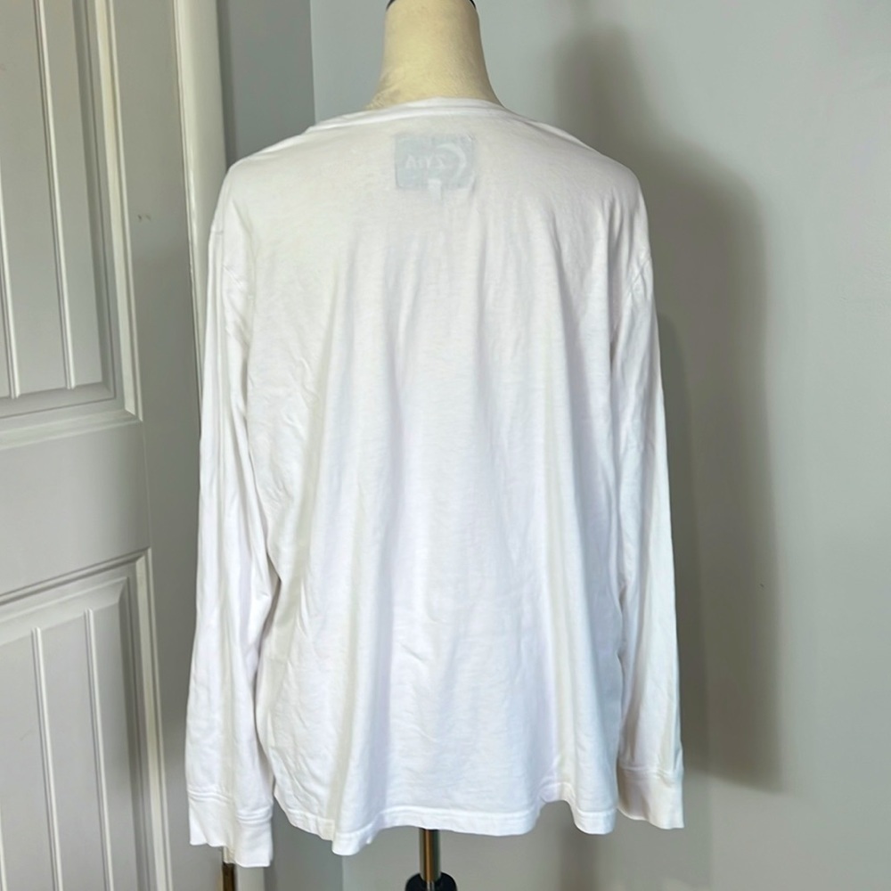 ZYIA ACTIVE HIKING TEE SZ XXXL COTTON GRAPHIC WHITE - Picture 2 of 7